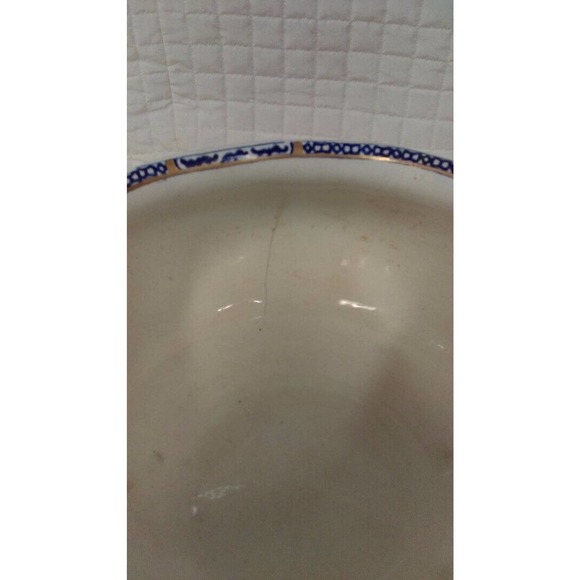 Gorgeous SOUP TUREEN Copeland & Garret Late Spode Blue w gilt bowl & under plate - Picture 9 of 12